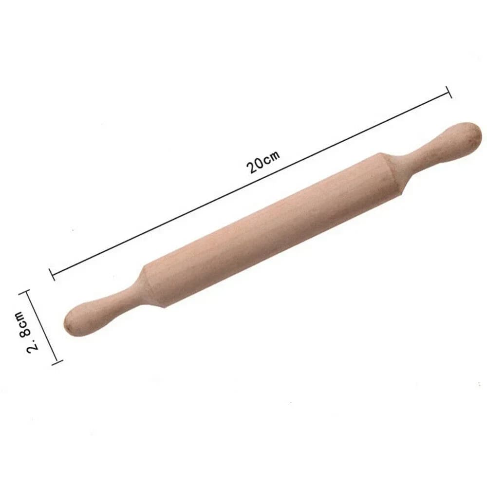 Rouleau à pâte en bois de 20Cm de Long, pour la cuisson, décoration de gâteau Fondant, Mini rouleau 