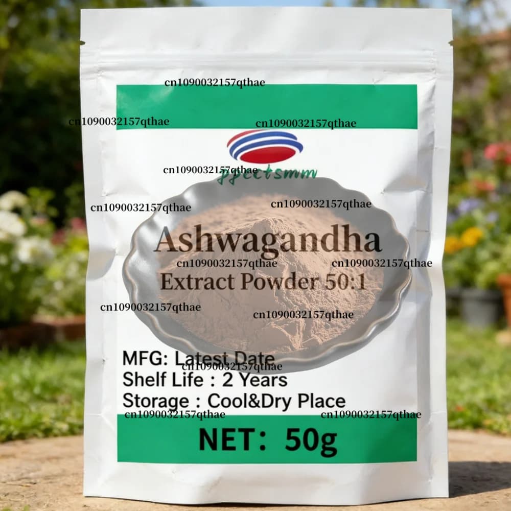 026Bag en aluminium personnalisé pour poudre d'extrait d'Ashwagandha 50:1 pour une livraison rapide 