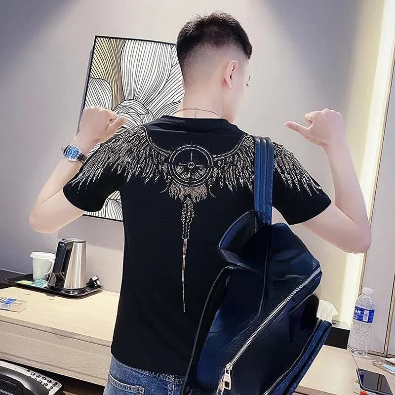 T-shirt blanc avec biscuits pour hommes, Streetwear, Vêtements rock, Goth, Grunge, Slim Fit, Basique