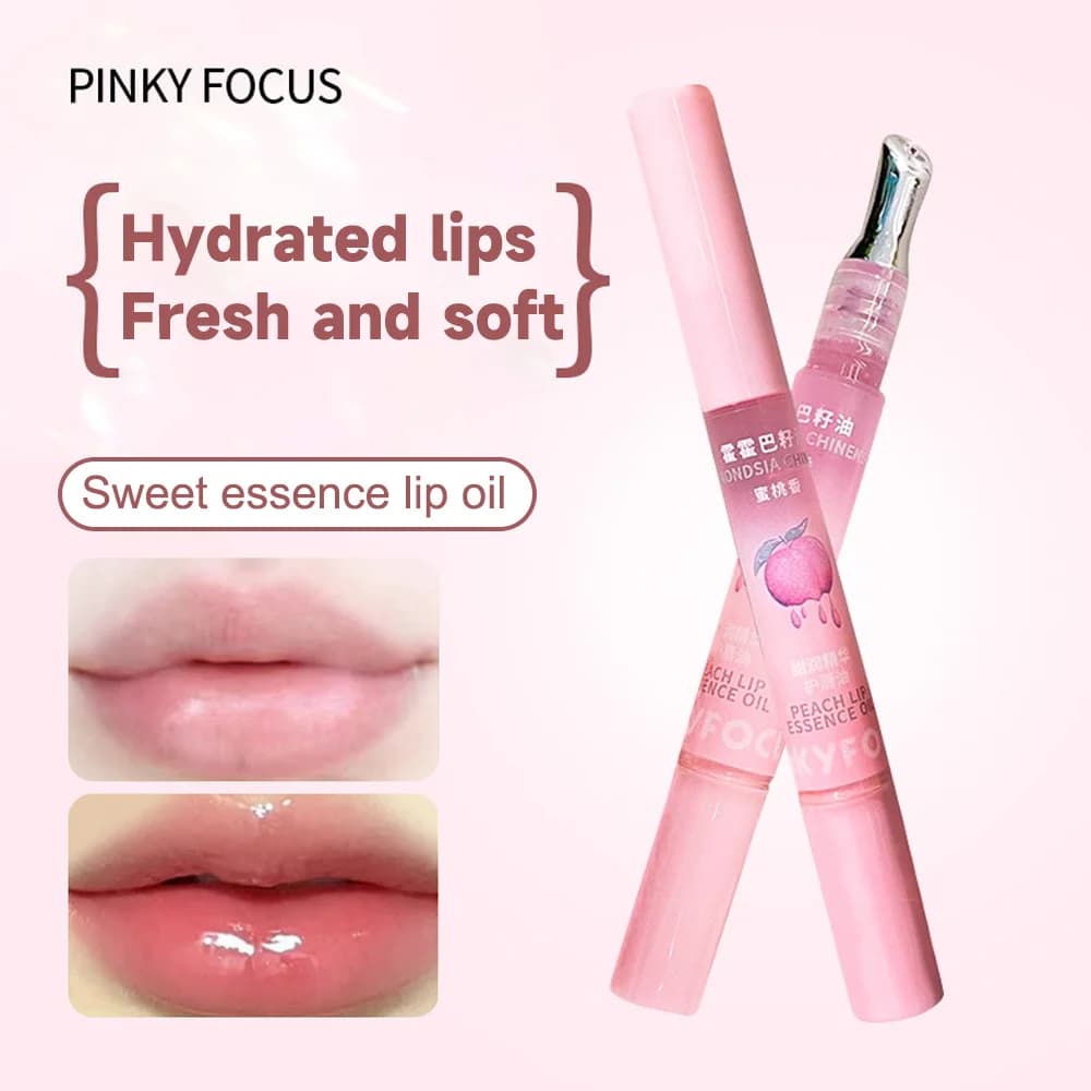 PinkyFocus Sweet Essence huile pour les lèvres hydratant et nourrissant éclaircir les lignes des lèv
