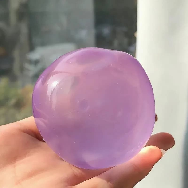 Jouet compressible en forme de perle d'huile de coco, jouet anti-stress moulable, jouet sensoriel à 