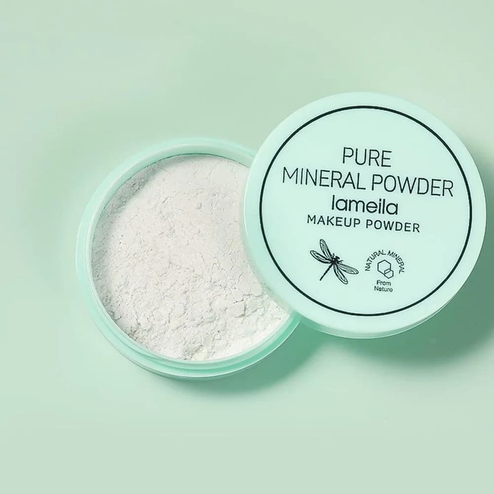 Poudre minérale imperméable pour le visage, contrôle de l'huile, poudre de réglage translucide, haut