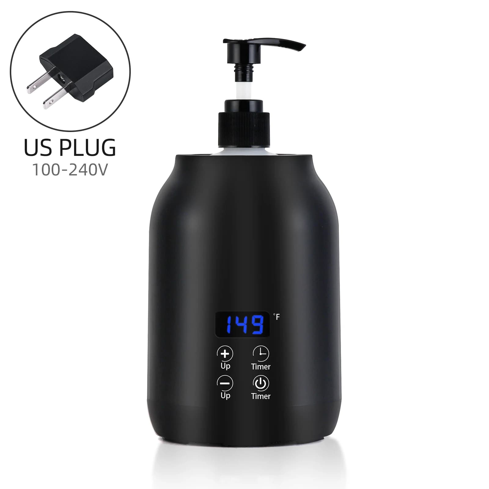 Chauffe-huile de massage, chauffe-lotion et crème essentielle, avec affichage LED, contrôle de la te