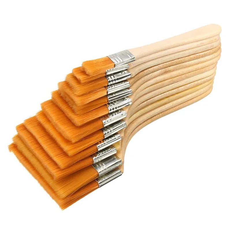 Brosse à récurer les cheveux en nylon, pinceau pour peinture à l'huile, pinceau pour barbecue, art d