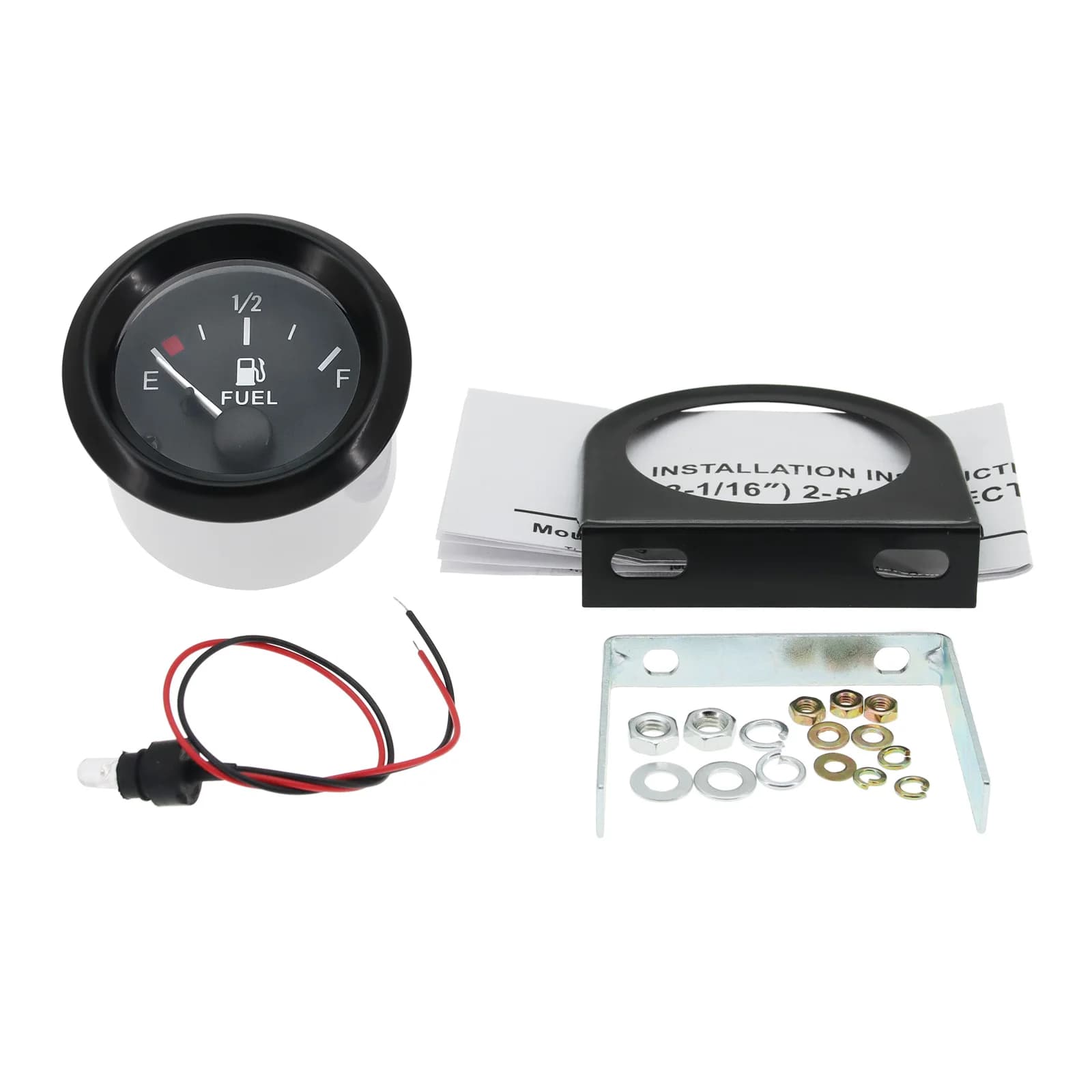 Jauge de température d'huile de température d'eau de 52MM avec capteur manomètre d'huile avec voltmè