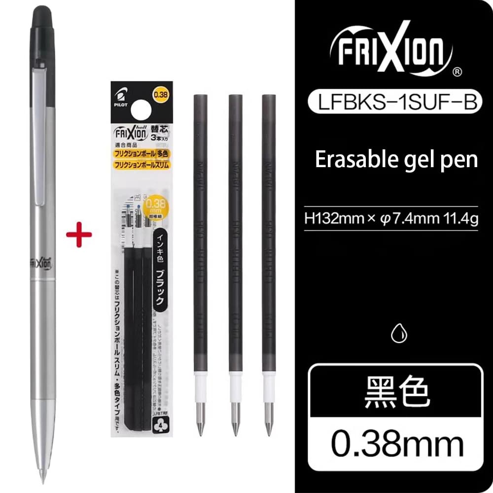1 pièces nouveau japon pilote FRIXION balle mince Biz effaçable Gel stylo corps mince Mini Portable 