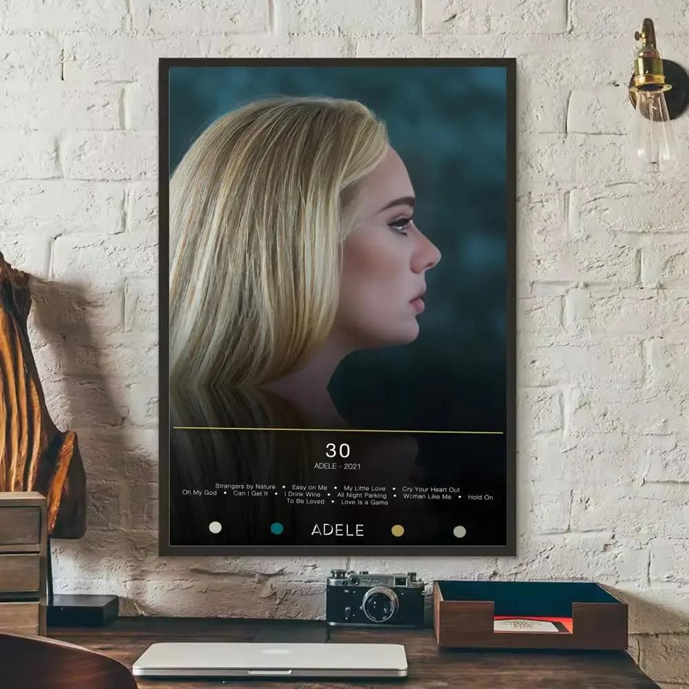 Affiche de couverture d'album A-Adele A-Adkins, pour la maison, le salon, la chambre à coucher, le B