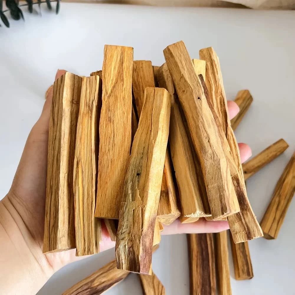 Bâtonnets d'encens en bois de Palo Santo, naturels et aromatiques, pour purifier, nettoyer et apaise