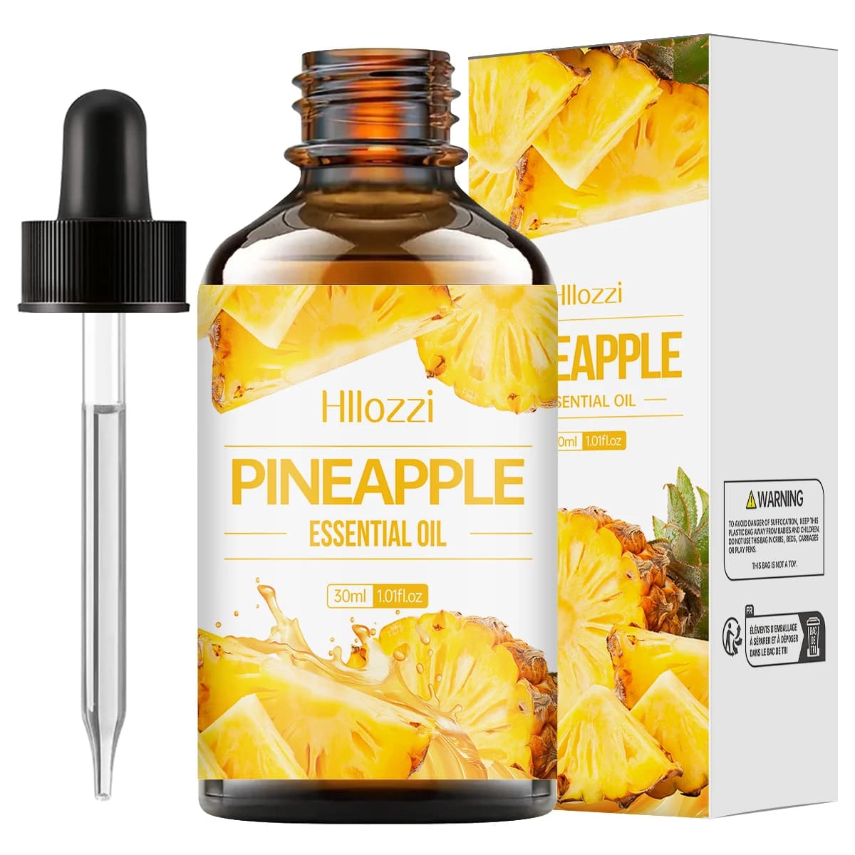 Huile essentielle d'ananas pour le corps et les cheveux, huile de massage hydratante pour la peau, h