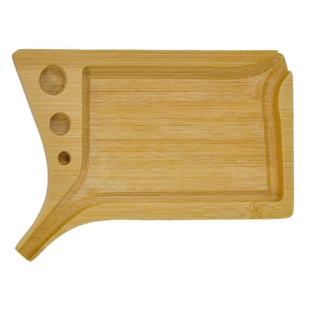 Plateau à rouler Portable en bois pour tabac, avec brosse et support de cône pré-rolé, plateau à rou