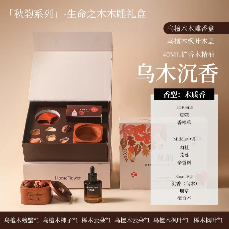 Coffret cadeau de parfum sans feu, aromathérapie, huile essentielle, longue durée, décoration de cha