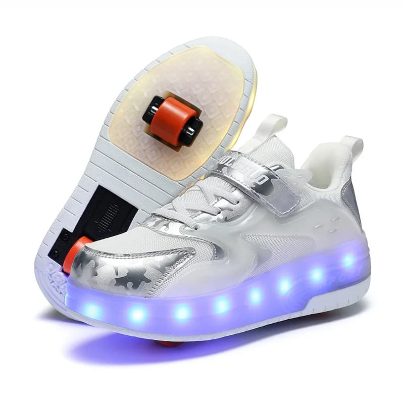 Chaussures de déformation pour enfants, Parkour Runaway, chaussures de patin à roulettes détachables