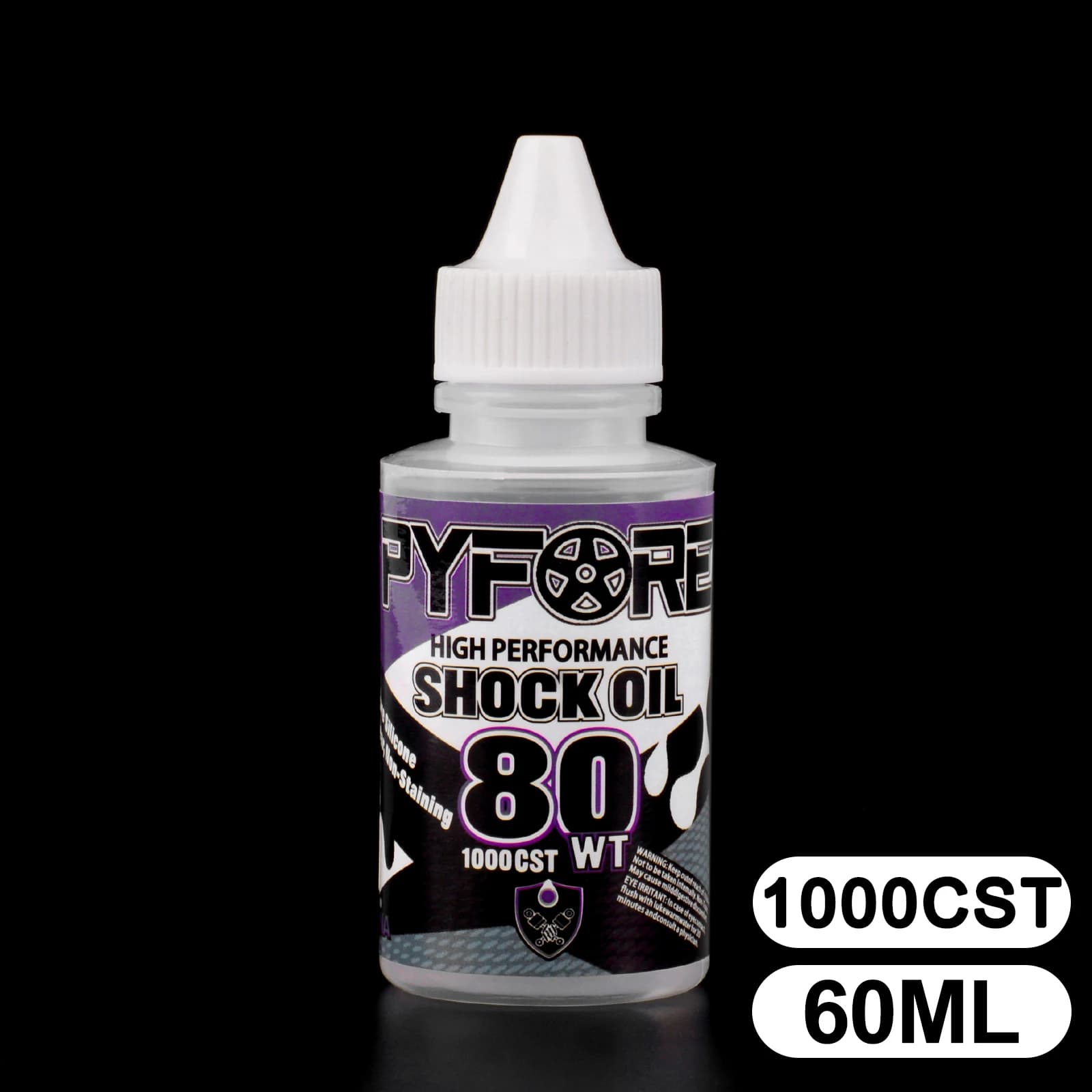 PYFORE huile d'amortisseur 60ml 100CST 200CST 350CST 500CST 600CST 700CST 900CST 1000CST pour modèle