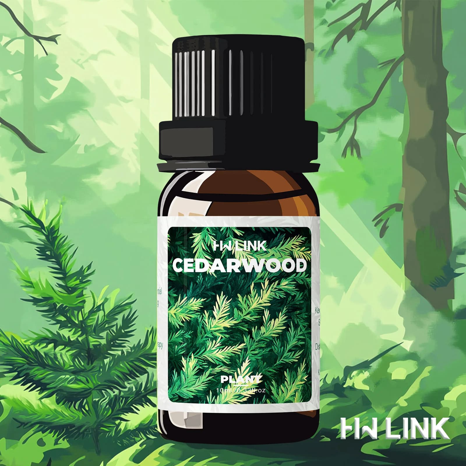 Huile essentielle de bois de cèdre pur 100% huile de bois de cèdre naturel pur pour les soins capill