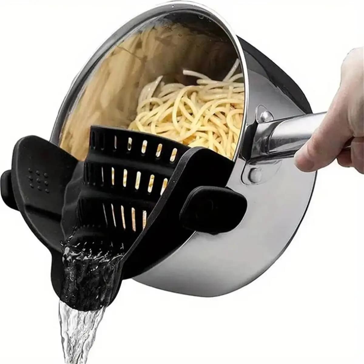 1 pièce, passoire, passoire à casseroles, passoire à Clip réglable pour casseroles et bols, passoire