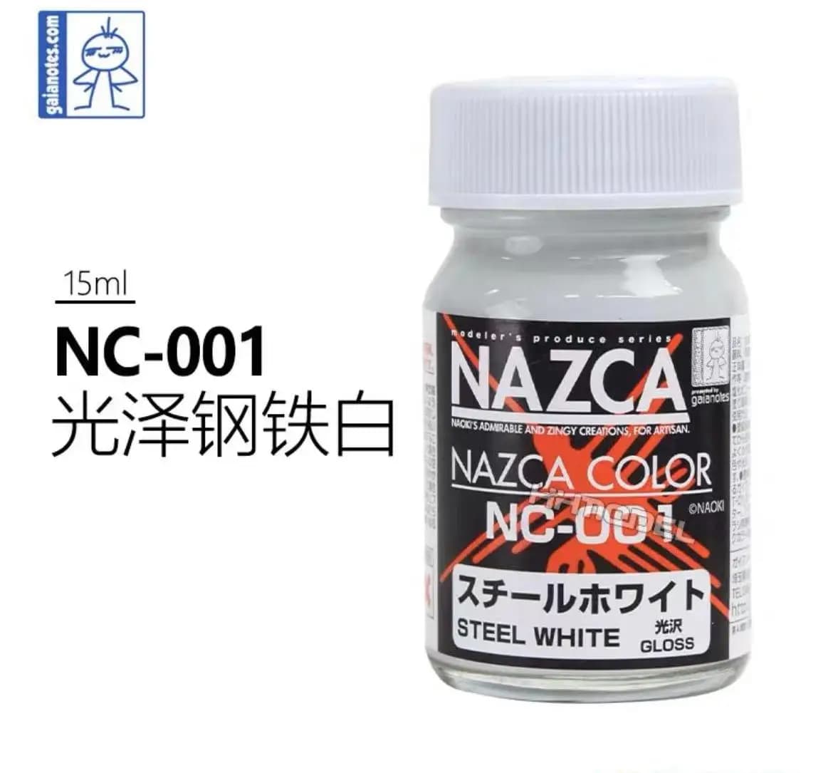 Revenu IA NAZCA Peinture huileuse Modèle Coloriage NC001-006 Modèle Spécifique GunplA Plastique 15ml