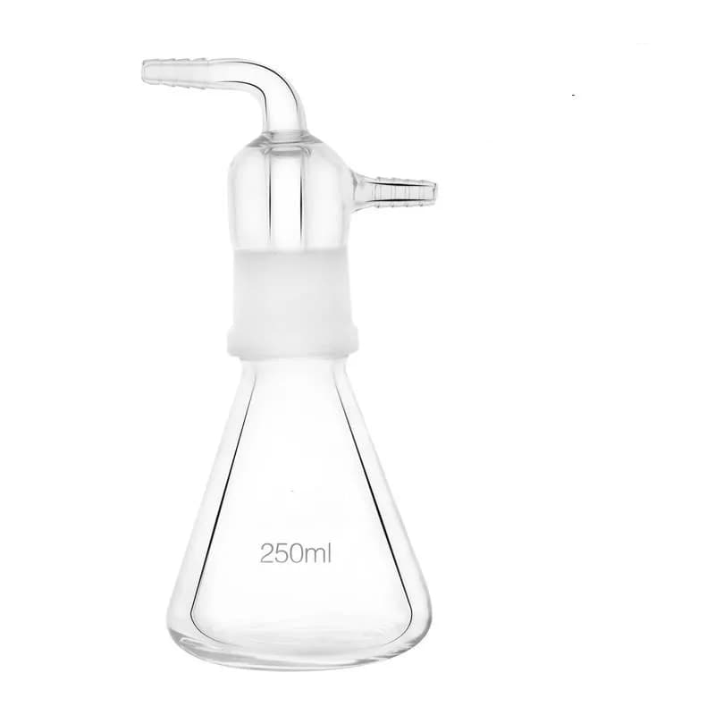 Bouteille en verre pour bulles d'ozone, récipient pour huile, avec noyau de sable, barboteur, 500ML,