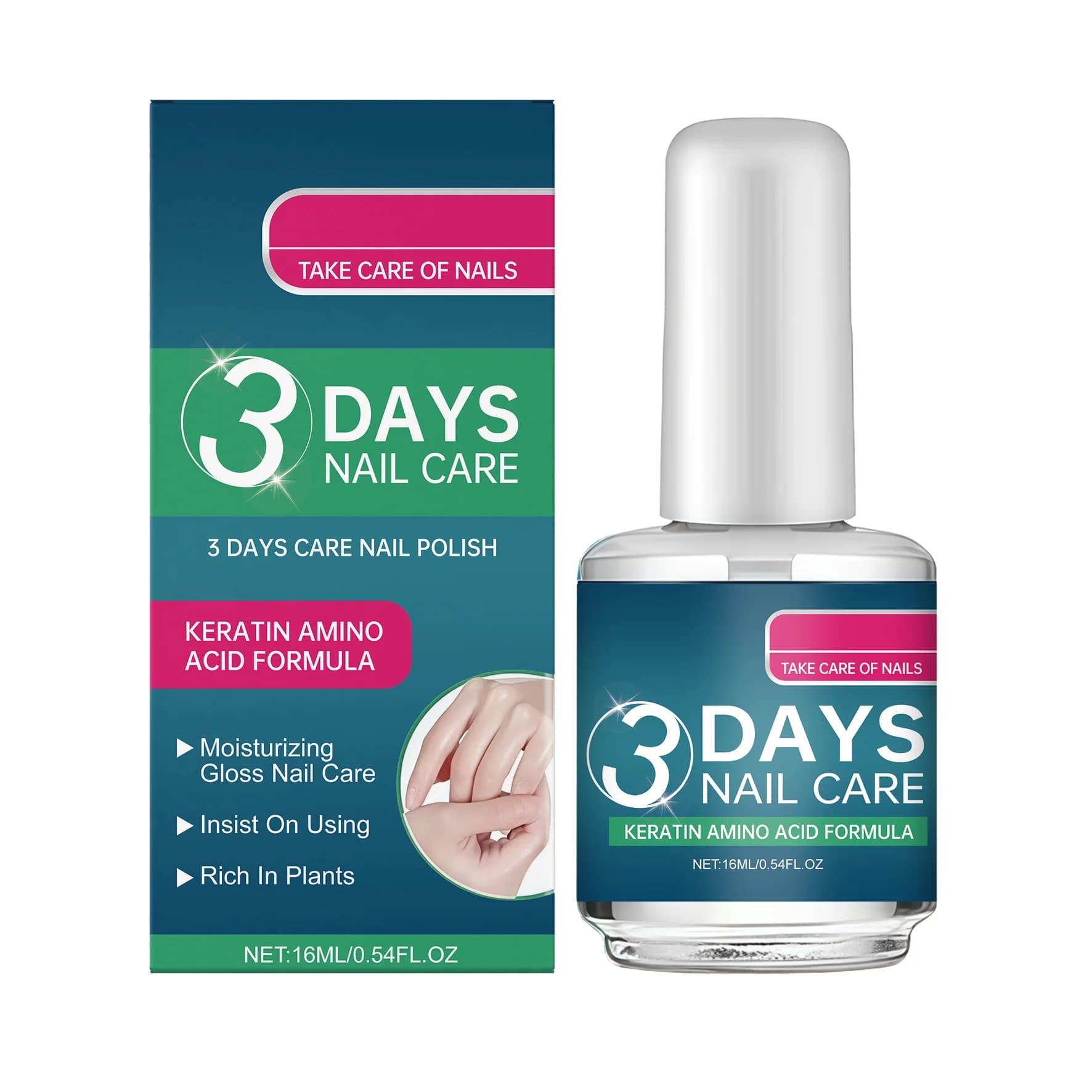 Huile de soin des ongles à la kératine, fortifiante, nourrissante, anti-casse, prévient les fissures