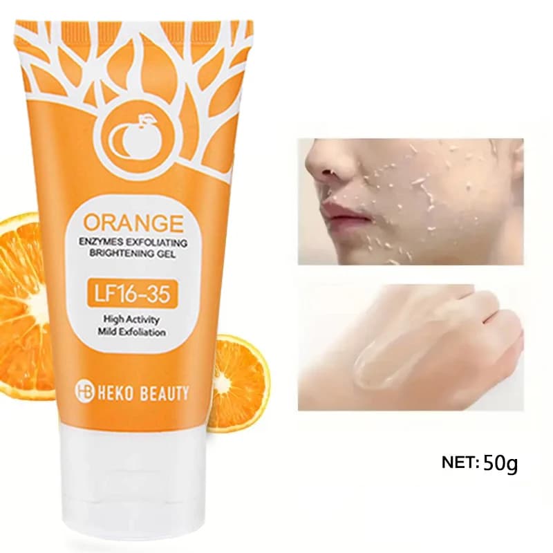 Gel exfoliant orange 50g, exfoliant, mort, élimination, nettoyage en profondeur, longue durée, hydra