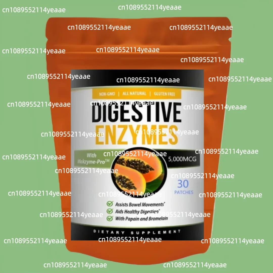 Enzymes digestives avec prébiotiques et probiotiques, gaz, constipation et soulagement du sang, 30 p