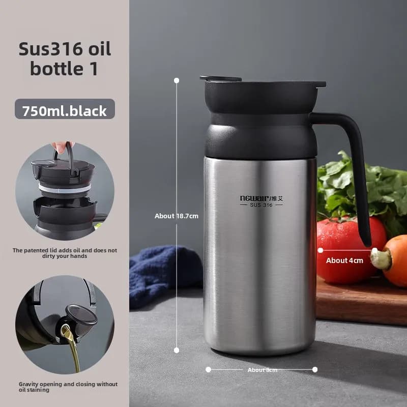 Bouilloire épaisse de réservoir d'huile de qualité alimentaire d'acier inoxydable, bouteille d'assai