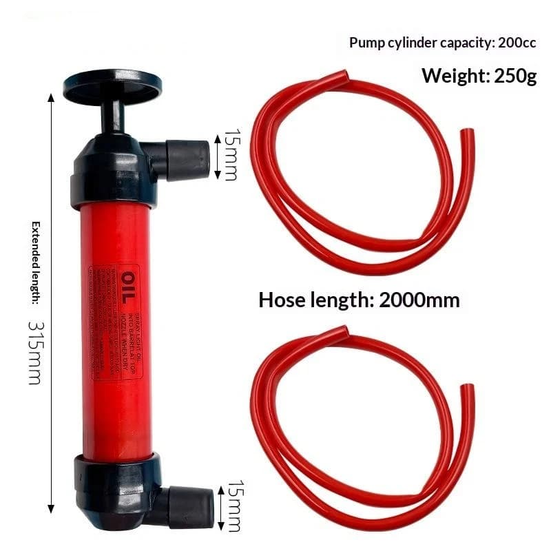 ♥ ♥ ♥ Pompe d'extraction d'huile manuelle - Pompe de transfert de liquide de type cylindre à tirer p