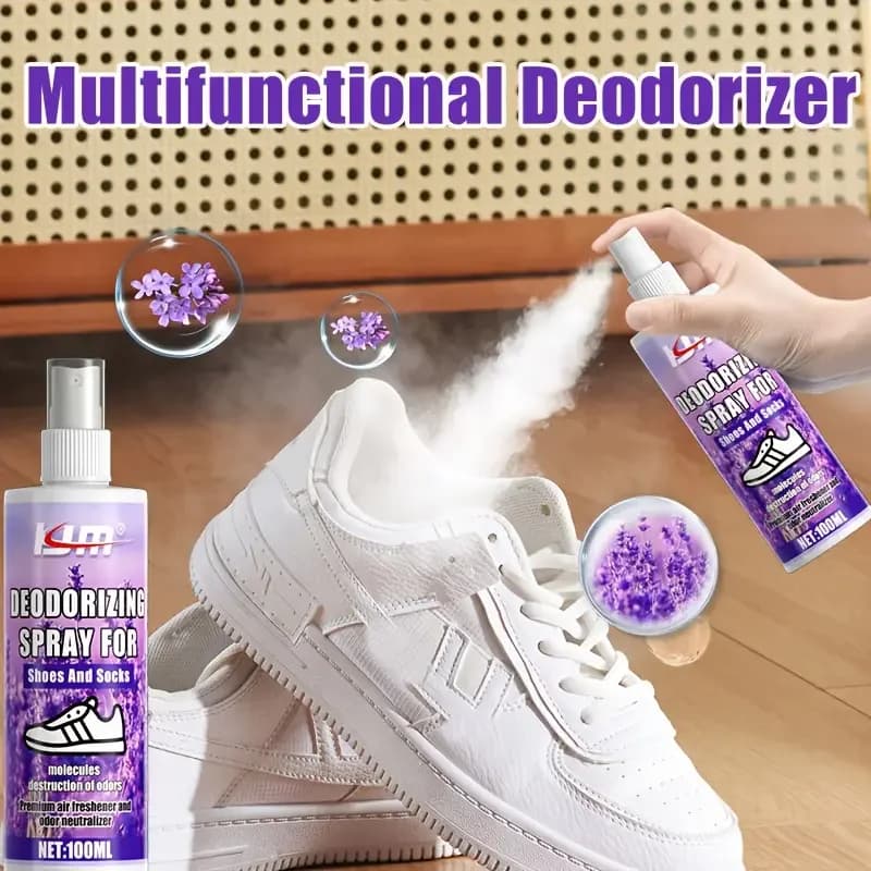 Spray désodorisant multifonctionnel: éliminateur d'odeurs pour chaussures/animaux domestiques/toilet