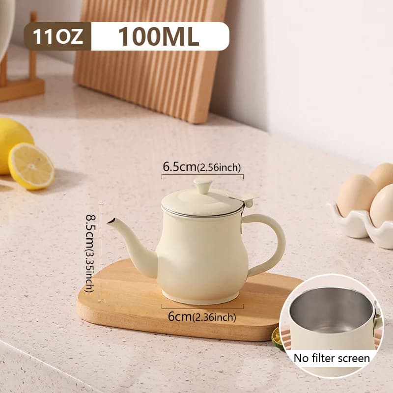 Pot à huile en acier inoxydable avec filtre, stockage d'huile de cuisson, bouteille distributrice d'