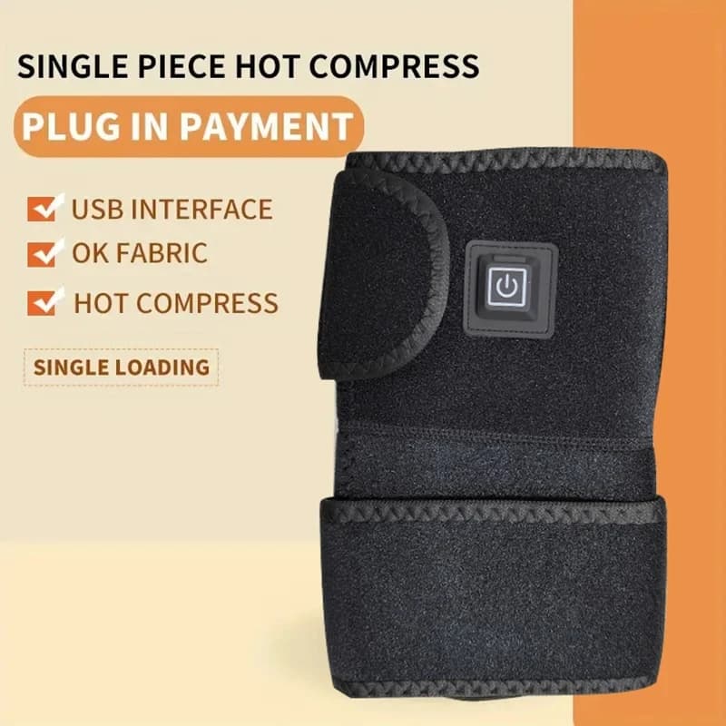Coussin chauffant électrique pour le genou - Une ceinture chauffante pour le genou alimentée par USB