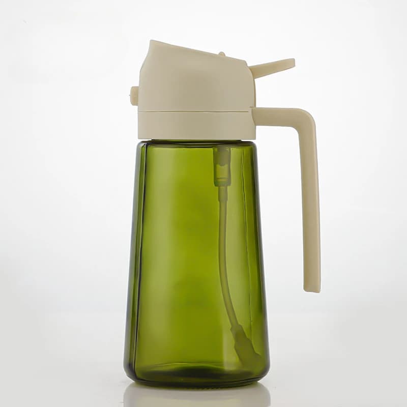 Bouteille d'injection d'huile, bouteille d'huile d'olive de cuisine de 16 onces, distributeur d'huil