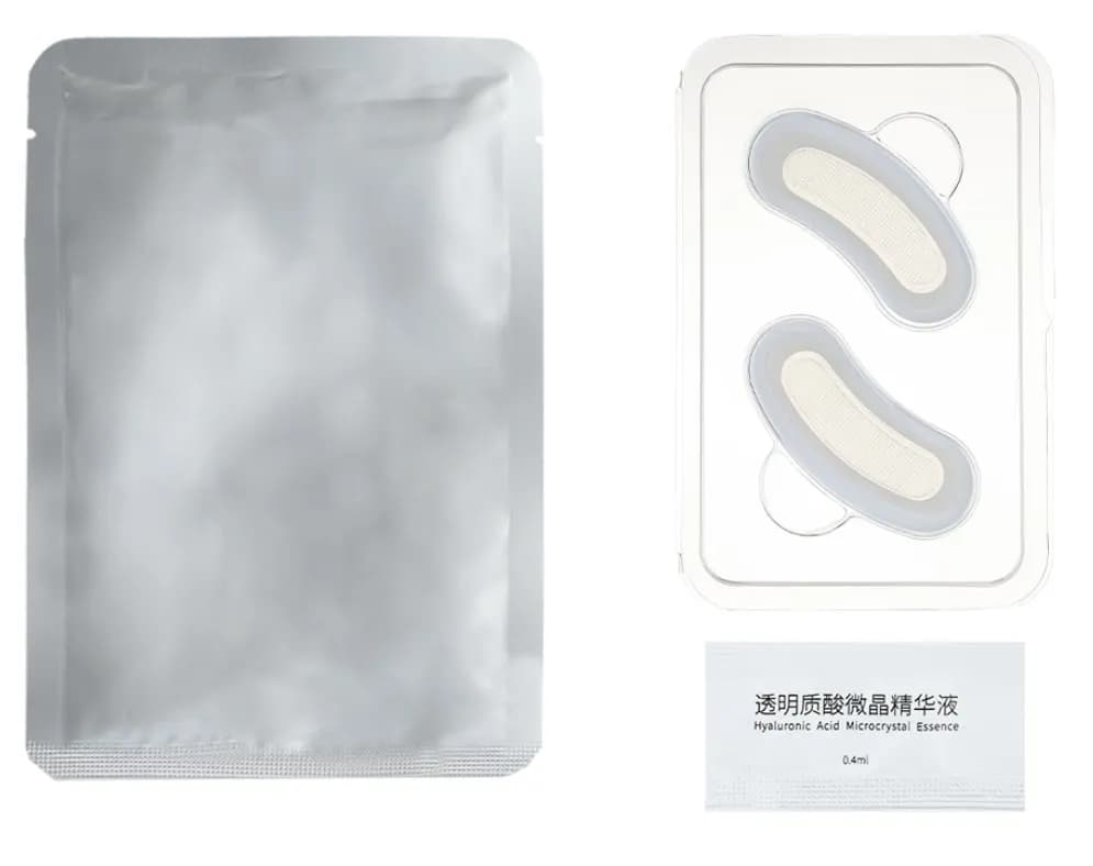 Patchs pour les yeux à micro-aiguilles à l'acide hyaluronique, masque Anti-vieillissement, cernes, h
