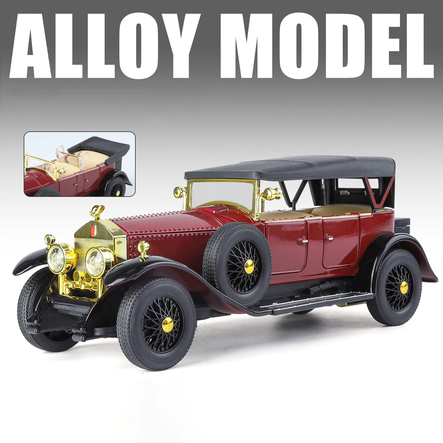 1:24 Rolls Royce Phantom I 1925 alliage voiture moulé sous pression et véhicules jouets en métal jou