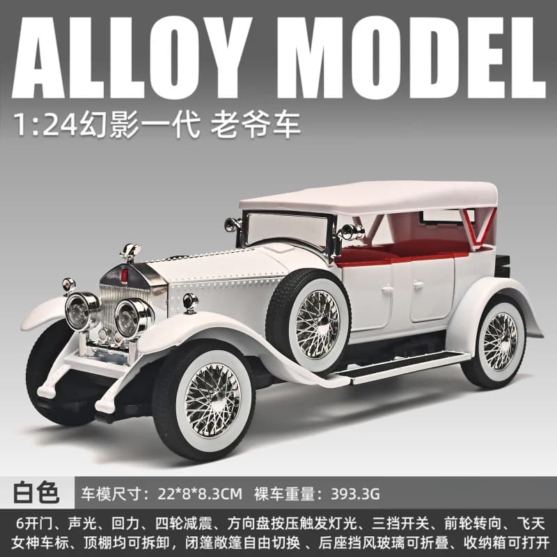 1:24 Rolls Royce Phantom I 1925 De Luxe Voiture En Alliage De Métal Moulés sous Pression Modèle De V