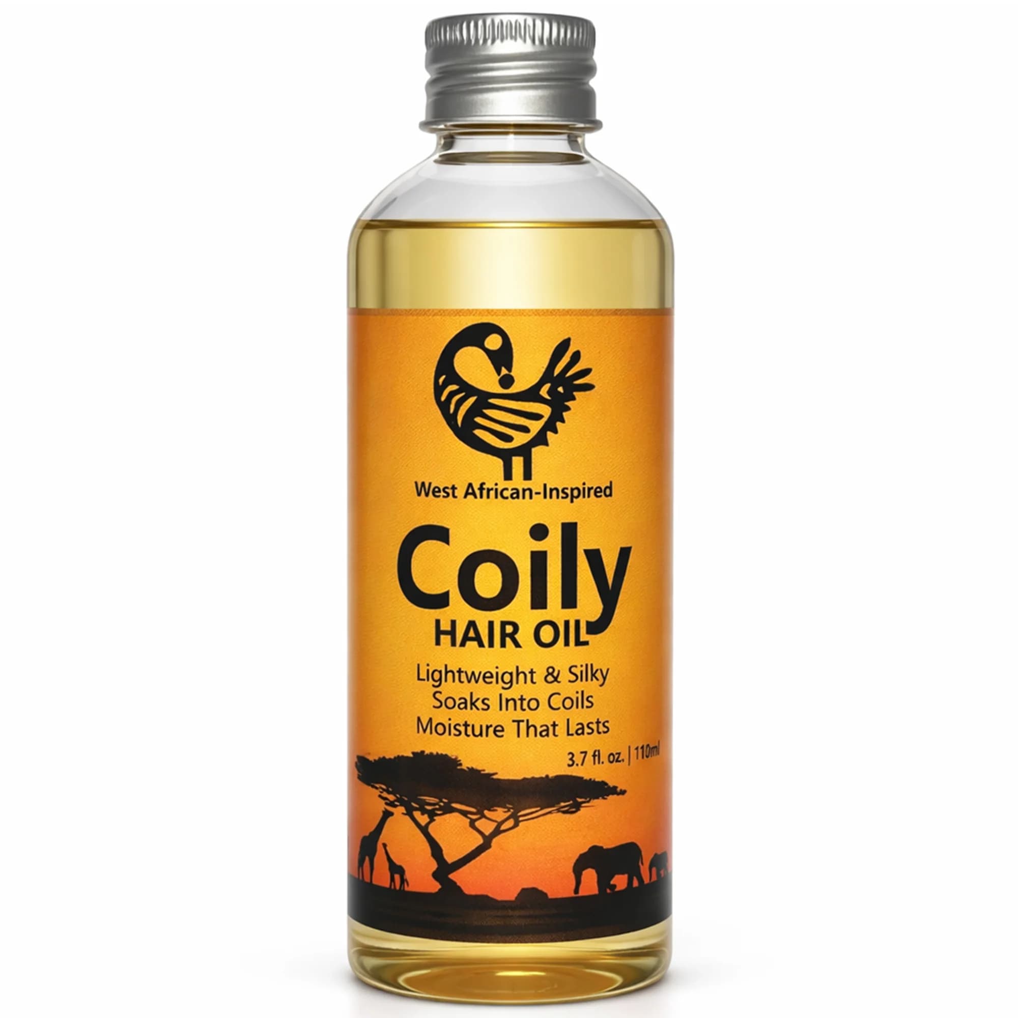 Huile pour cheveux crépus d'Afrique de l'Ouest 110 ml / 3,7 fl oz