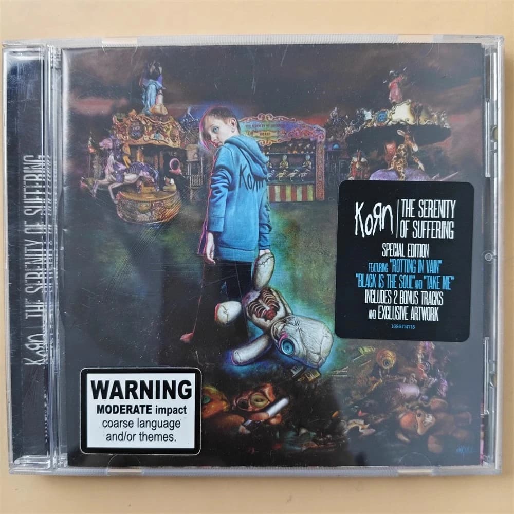Rock Korn Jonathan Davis CD de musique la sérénité du suffering Album enregistrement de musique Cosp