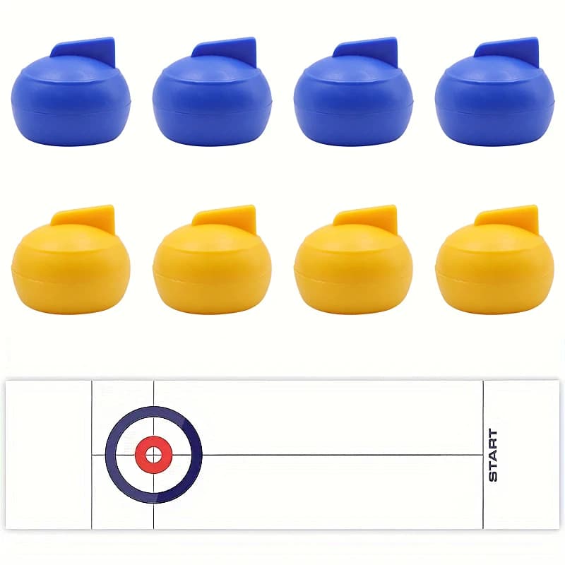 Le jeu de curling de table convient aux adolescents ou aux adultes, avec des patins à roulettes 8/16