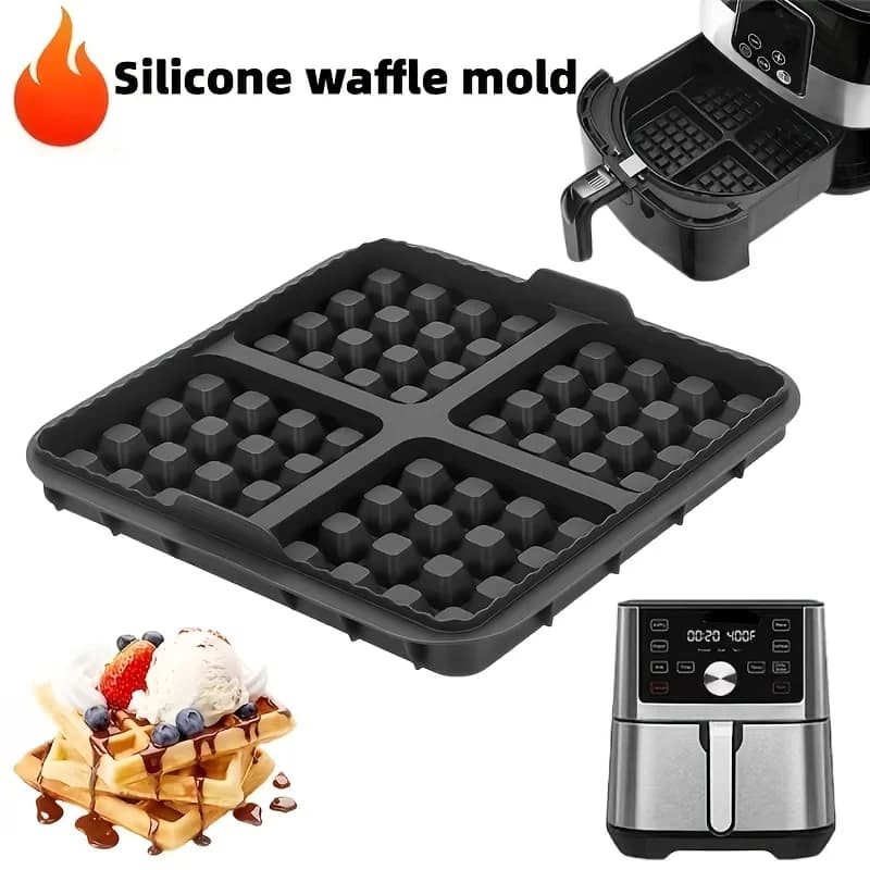 Moule à gaufres en silicone pour friteuse à air, moule à gaufres pour Ninja AF181 AF180 AF141 AF140 