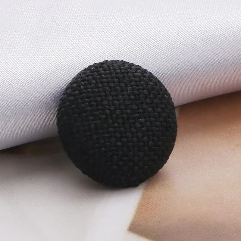Lèvent de gril en lin bricolage, bouton rond, accessoires décoratifs pour vêtements, coussin de cout