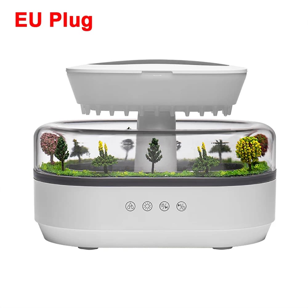 Humidificateur diffuseur d'huiles essentielles, humidificateur de musique goutte de pluie, diffuseur