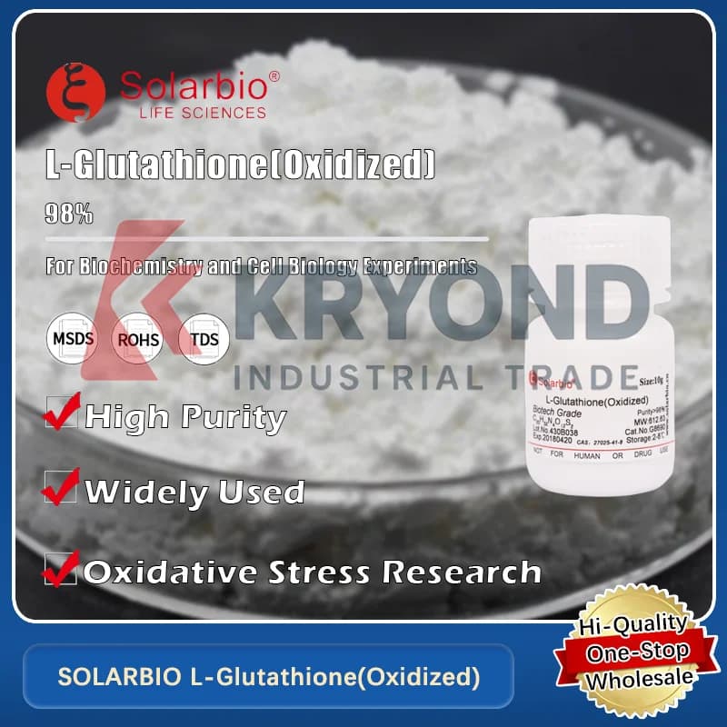 SOLARBIO L-Glutathion (oxydé) pour les applications de recherche antioxydantes et biochimiques Produ