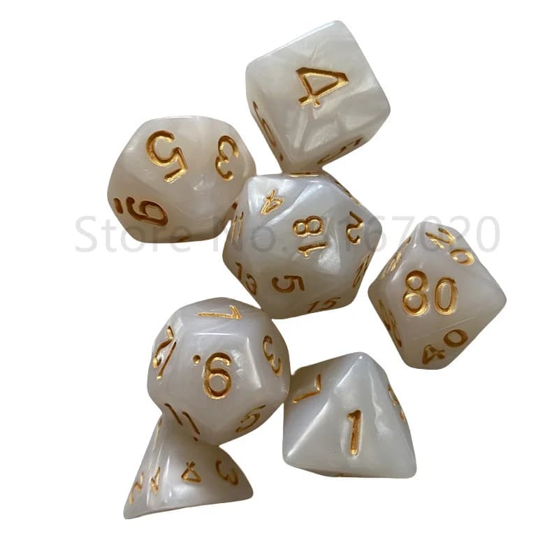 Jeu de dés jeu d'échiquier rouleau dés polyèdre jeu de dés mdn accessoires de jeu d'échiquier effets