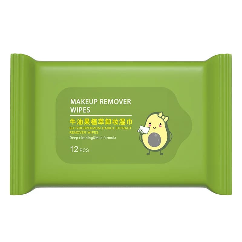 Lingettes démaquillantes à l'huile d'avocat – Nettoyage en profondeur douce pour le visage et les ye