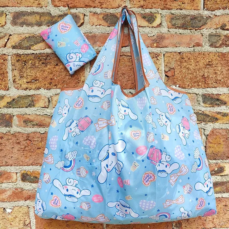 Sac de courses écologique Sanrio Supermarket Cinnamoroll, pliable, portable, imperméable, grande cap