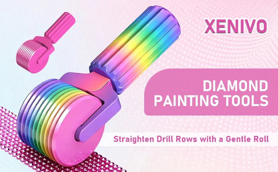 Outil de peinture au diamant, rouleau détachable pour l'art du diamant pour redresser et presser les