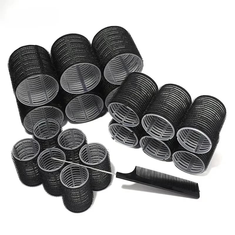 Rouleaux de bouclage de cheveux de différentes tailles pour la coiffure paresseuse bricolage, bigoud