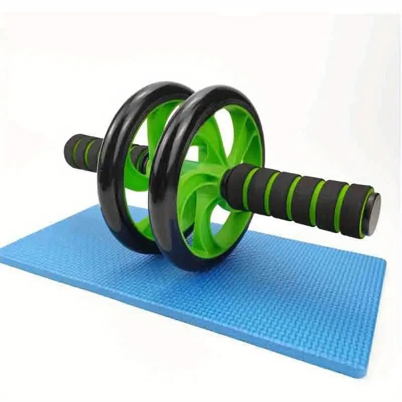 Roulette abdominale à double roue coordonnante, entraînement à domicile, fitness, entraîneur muscula