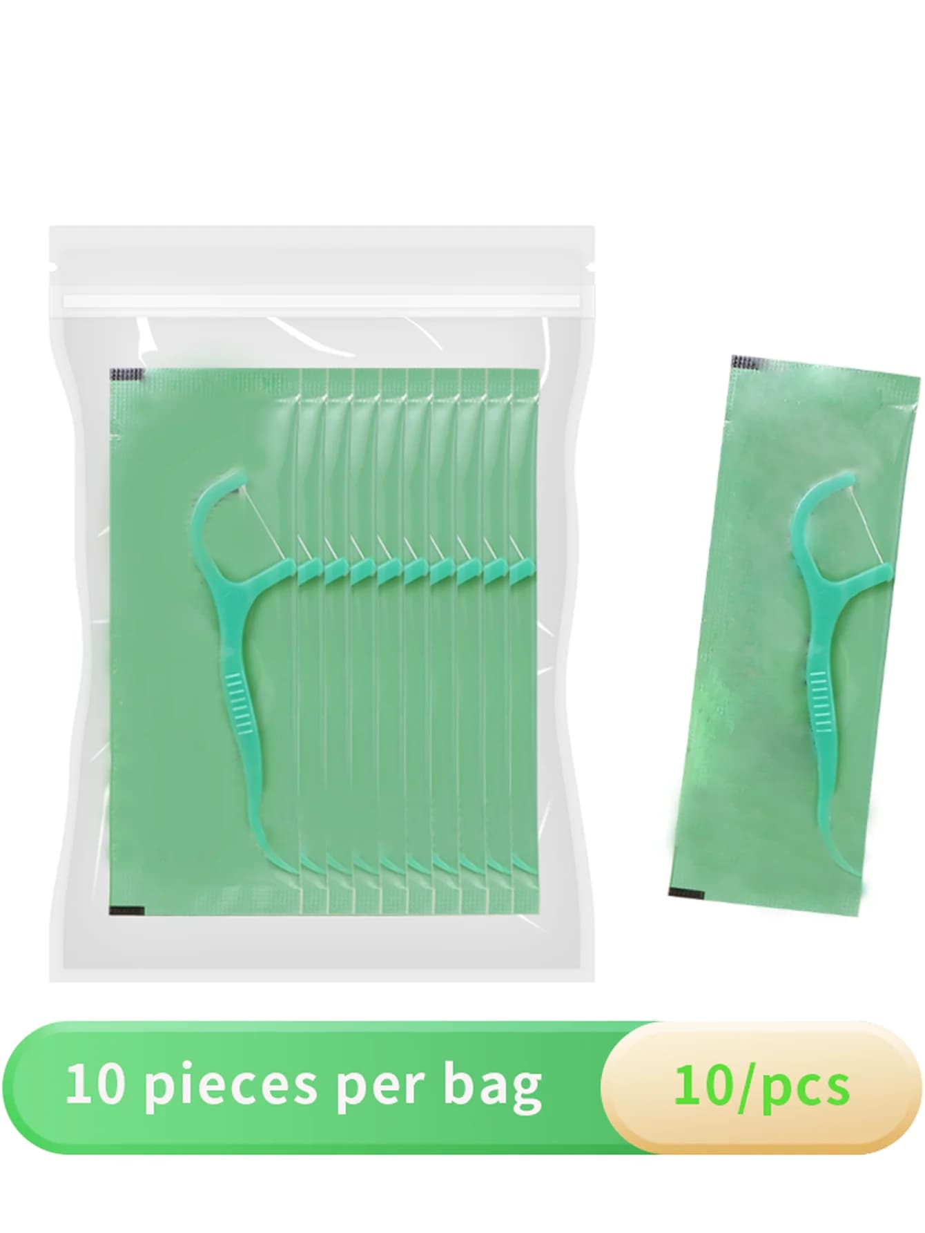 Fil dentaire aromatisé à la menthe 500/300/100/10 pièces, cure-dents de qualité supérieure, ultra-fi