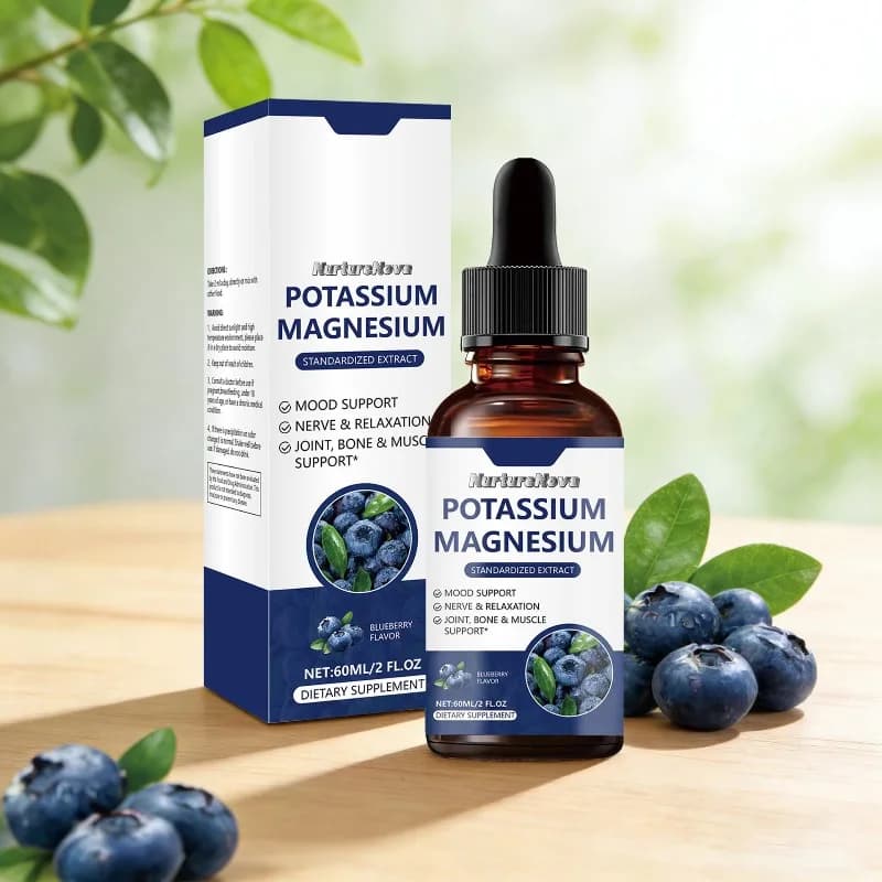 Offre Spéciale : Gouttes Liquides de Potassium et de Magnésium – Mélange Minéral Double pour Soulage