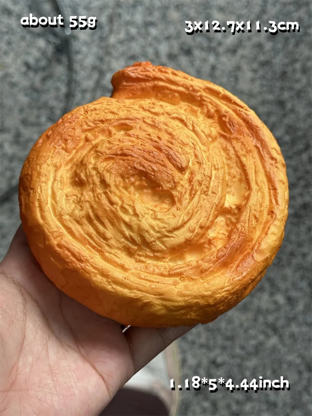 Rouleau de Cannelle Artificiel de 4,7 Pouces, Faux citrouille, Modèle Doux, Gâteau au Fromage, Juteu