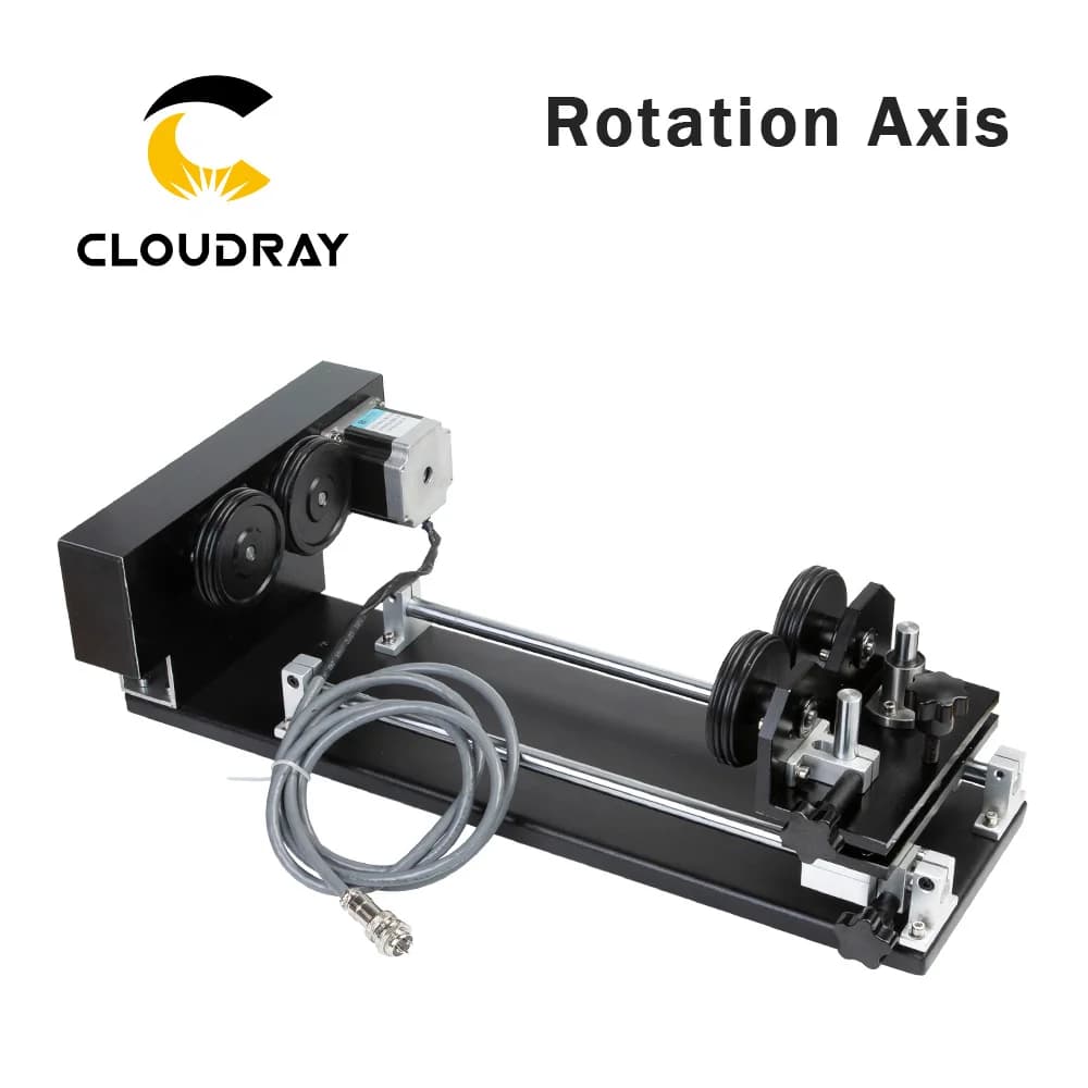 Cloudray-Rêves de gravure distants, accessoire avec rouleaux, moteurs pas à pas pour machine de déco